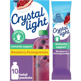 Crystal Light Pure Immunity Blueberry Pomegranate Drink Mix – Portable Focus Drink for Home Office and Meetings