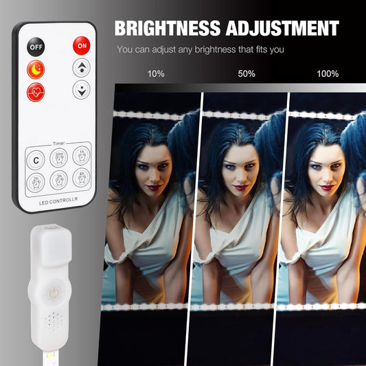 ViLSOM_Led_Vanity_Mirror_Lights_Kit,_13ft/4M_240_LEDs_Make-up_Vanity_Mirror_Light_for_Vanity_Makeup_Table_Set_with_Dimmer_and_Power_Supply,_Mirror_not_Included