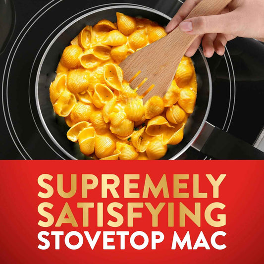Stouffer's Supreme Shells and Cheese – One-Box Dinner with No Extra Ingredients, 12 oz Cheddar Shells Kit