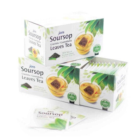 Jans Soursop Leaf Tea Bags – Clean-Label Herbal Tea for an Uncluttered Kitchen Counter