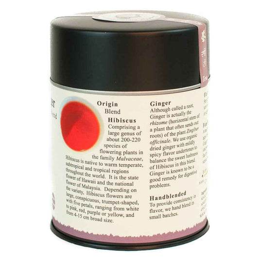 The Tao of Tea, Hibiscus Ginger Tea, Loose Leaf – Polished Housewarming Gift for Tea Lovers, 3 oz Tin