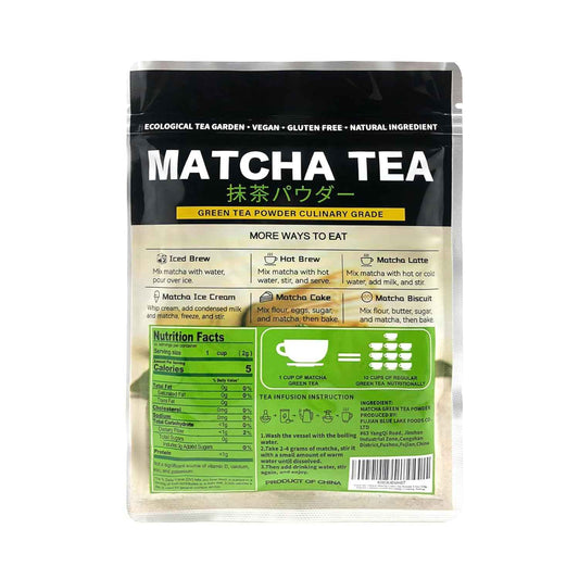 TIAN HU SHAN Pure Matcha Powder – Clean-Label Wellness Boost for Plant-Based Diets, Smooth Lattes and Replenishing Smoothies