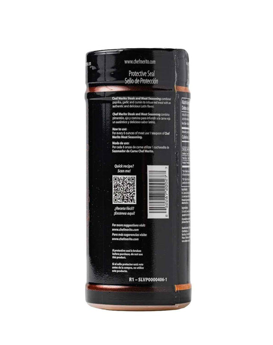Chef Merito Carne Asada Meat Seasoning, 14 Ounce – Mindful Pantry Staple for Clean Ingredient Home Cooking