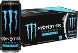 Monster Energy Lo-Carb Drink – Road Trip and Long Drive Caffeine Companion, 16oz Pack of 15