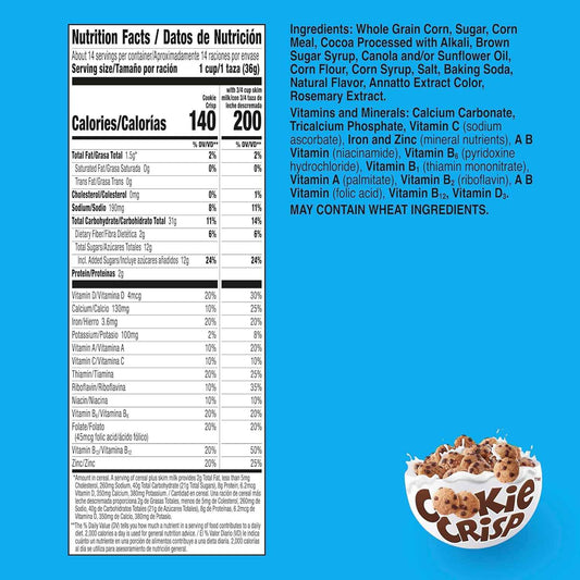 Cookie Crisp Cereal – Simple Ready-to-Eat Breakfast with Just Milk, No Cooking Required
