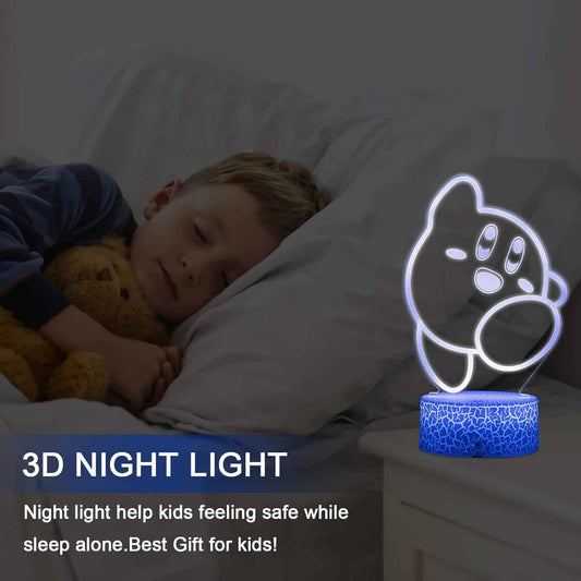 Luminara Optical 3D Lamp – Romantic Valentine's Day Gift for Her, Color-Changing Bedroom Mood Light with Remote