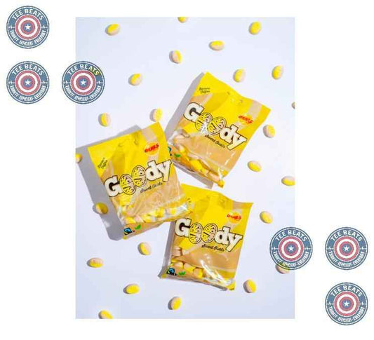 Bubs Goody Sweet Ovals Banana Caramel – Animal-Additive-Free Pick-and-Mix for Clean Ingredient Snacking, 2 x 90g