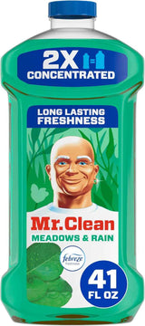 Mr. Clean All Purpose Cleaner with Febreze Meadows & Rain – Thoughtful Housewarming Gift for New Homeowners, Multi-Surface Mopping Solution