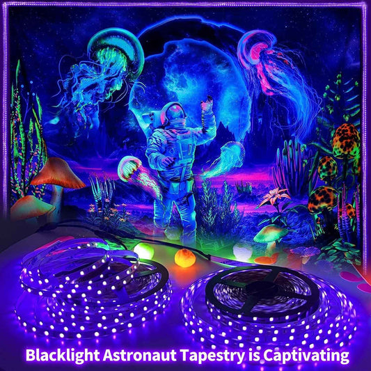 UV Black Light Strip Lights – Fun Housewarming and Holiday Gift for Party Hosts, Dimmable Glow Decor 5M to 20M