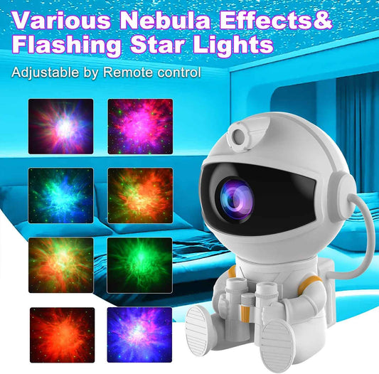 Astronaut Star Projector Night Light – Thoughtful Christmas & Housewarming Gift, Galaxy Ceiling Lamp for Bedroom Decor