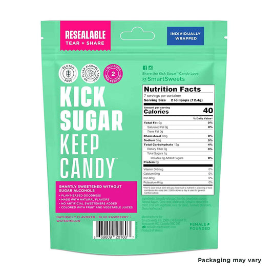 SmartSweets Lollipops – School-Safe Allergy-Friendly Candy for Sensitive Eaters