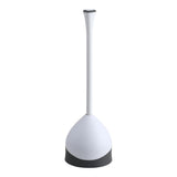 Clorox Toilet Plunger with Hideaway Caddy, for Bathroom Organization and Storage, Bathroom Accessories, Toilet Unclogger, with Holder, White
