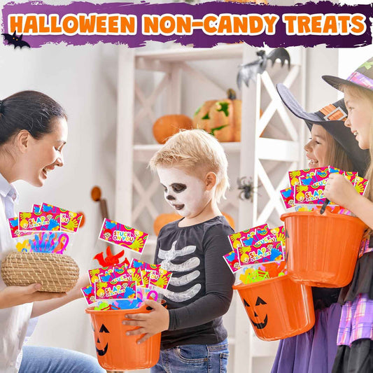 Halloween Sticky Toy Gift Set – 28 PCS Non-Candy Party Favor Pack for Kids Birthday and Halloween Boo Basket Gifting