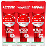 Colgate Optic White Renewal Toothpaste – Daily Self-Care Whitening for Coffee and Tea Drinkers, 3 Pack