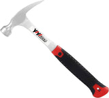 YIYITOOLS Claw Hammer With fiberglass Handle – 16-oz, Red and Black (YY-1-003)