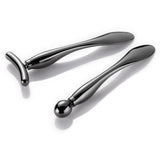 LISAPACK 2PCS Metal Eye Cream Applicator Wand Stick, Massager Tool for Facial Massage, Reduce Puffiness