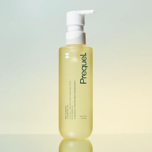 Prequel_Skin_Pre-Gleanse_Oil_Cleanser_for_Face._Double_Cleansing_Oil_Skincare_for_Women_with_Cica_and_more._Non-Comedogenic_Makeup_Remover._Unscented_Gentle_Formula_For_All_Skin_Types._6.5oz
