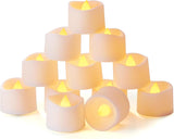 Homemory Timer Tea Lights Candles Battery Operated, 6H Timer Built-in, Auto On Daily, Flameless LED Tealight Votives for Table Centerpieces, Lantern, Holiday Decor, Warm Lamp, No Remote, 12/24-Pack