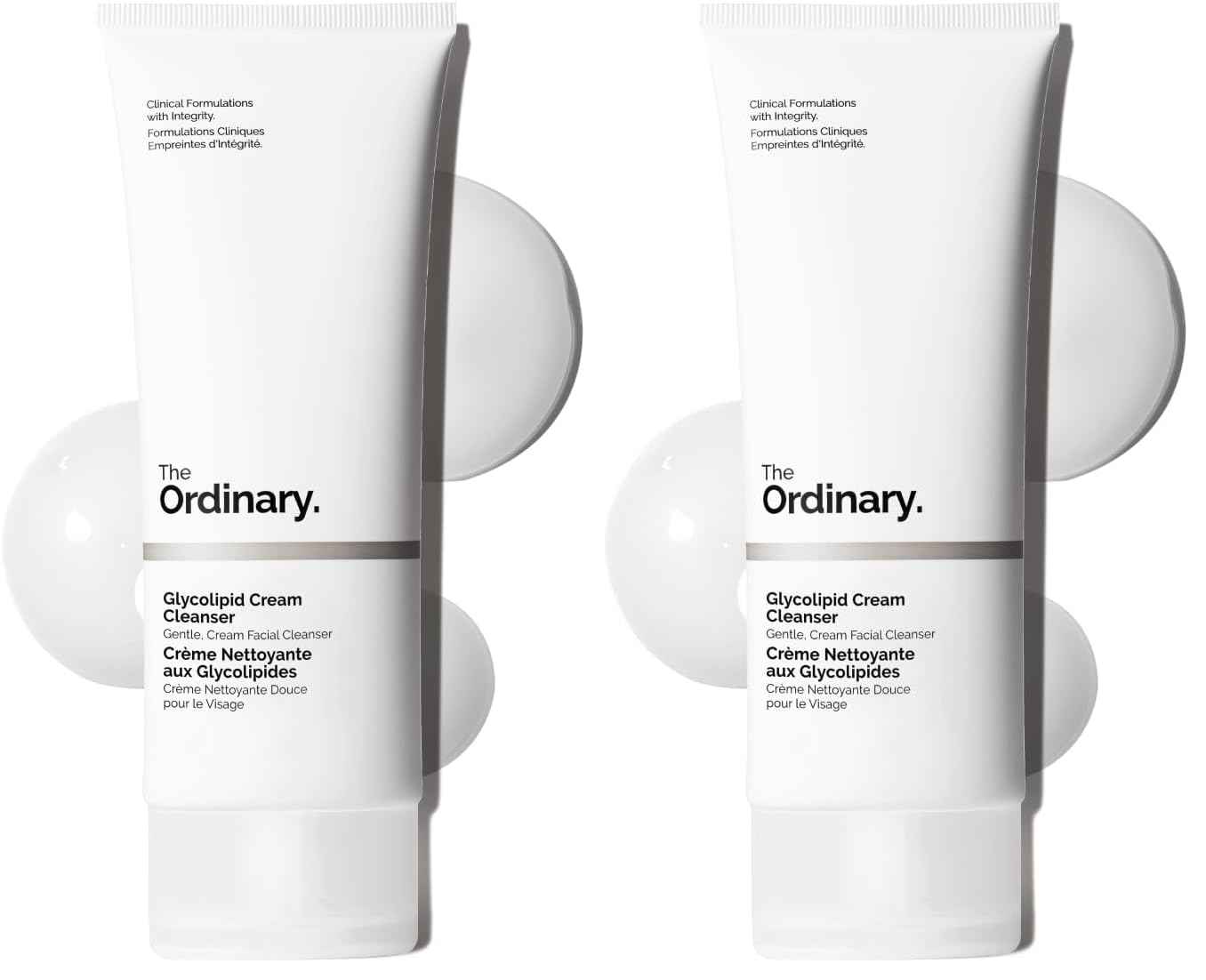 The Ordinary Glycolipid Cream Cleanser, Gentle Makeup Removal with Plant-Derived Glycolipid Agents, 5.1 Fl Oz