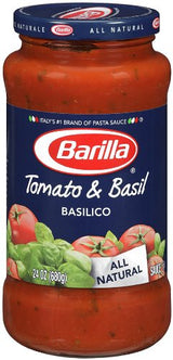 Barilla Pasta Sauce, NO ADDED SUGAR - Made with 100% Extra Virgin Olive Oil - No Artificial Colors, Flavors or Preservatives - Non-GMO, Gluten Free, Kosher