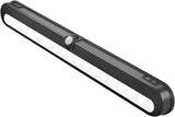 BLS T01L LED Closet Light, Super Bright 20 LED Under Cabinet Lighting Battery Powered/DC Input Wireless Motion Sensing Light, Auto On Off Switch, Motion Sensor & Light Sensor, Light Beam Adjustable