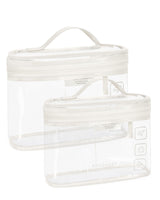 BAGSMART TSA Approved Toiletry Bag, Clear Makeup Cosmetic Bag Organizer, Quart Size Travel Bag for Toiletries, Carry-on Travel Accessories Essentials