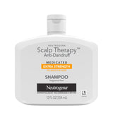 Neutrogena Scalp Therapy Anti-Dandruff Extra Strength Medicated Shampoo with 3% Salicylic Acid, Helps Prevent, Fight, & Control the Recurrence of Dandruff, Fragrance Free, 12 fl. oz