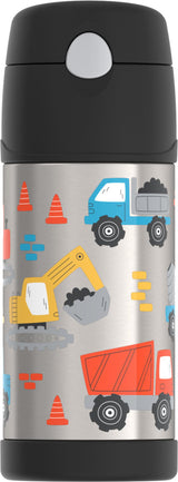 THERMOS FUNTAINER Water Bottle with Straw - 12 Ounce - Kids Stainless Steel Vacuum Insulated Water Bottle with Lid