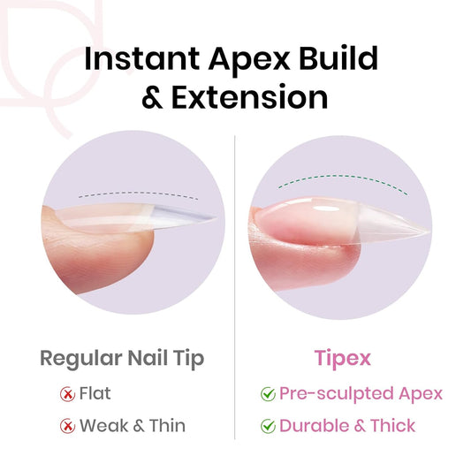 Beetles_Tipex_Instant_Apex_Nail_Tips,_Almond_Medium,_16_Sizes_(00–14),_192pcs,_Built-In_Apex,_No_Builder_Gel_Required,_Thicker_Strong_Acrylic_Tips_for_DIY_Nail_Extensions