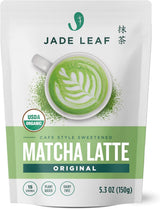 Jade Leaf Matcha Organic Café Style Sweetened Matcha Latte Premium Barista Crafted Mix - Original - Authentically Japanese (5.3 Ounce Pouch) Beverage Mixed