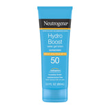Neutrogena Hydro Boost Water Gel Sunscreen SPF 50, Oil‑Free Hydrating & Water‑Resistant Face & Body Sunscreen Lotion, Non‑Greasy, Broad Spectrum, Lightweight Moisturizer, 3 fl oz