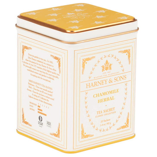 Harney_&_Sons_Chamomile_Herbal_Tea,_Classic_Tin,_20_Sachets,_white