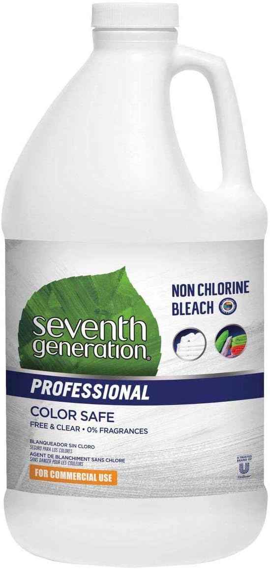 Single Seventh Generation Professional Non Chlorine Bleach, Free and Clear, Unscented, Color-Safe, 64 Fluid Ounce - 1 Each