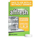 Affresh Dishwasher Cleaner, Helps Power Away Odor Causing Bacteria, Limescale, Mineral Deposits & Grime Inside Pump, Tub & Hoses