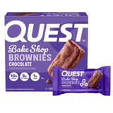 Quest Nutrition Bake Shop, Chocolate Brownies, 10g Protein, 2g Net Carbs, 1g Sugar, Protein Snack