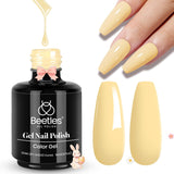 Beetles Gel Polish - 15ML/0.51Fl Oz, Gel Nail Polish, Soak Off UV LED Lamp Pastel Nails Art, Long-Lasting Manicure Salon DIY Home Easter Spring Nails