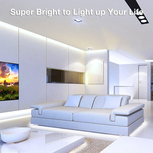 DAYBETTER_COB_LED_Strip,_16.4_ft_White_LED_Strip_Lights,_Dimmable_LED_Light_Strip_Bright_Daylight_White/Warm_White/Neutral_White,_24V,_1600LEDs,_2835_Flexible_LED_Tape_Light_for_TV,_Bedroom,_Kitchen_Cabinet,_Closet