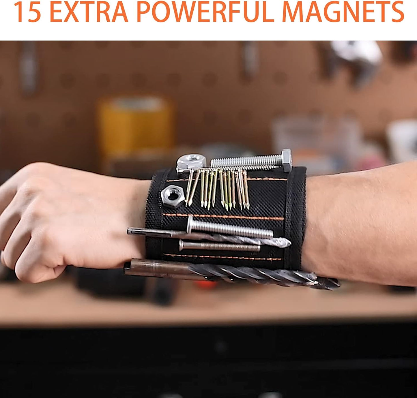 HIEEY_2_Pieces_Magnetic_Wristband_for_Holding_Screws,_Gifts_for_Men,_Tool_Belt_Magnetic_Wristband_for_Holding_Screws,_Cool_Gadgets_Christmas_Gifts_for_Him_Men_Women_Husband_(Gift_Box)