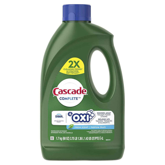 Cascade Complete +Oxi Gel Dishwashing Detergent, Fresh Scent