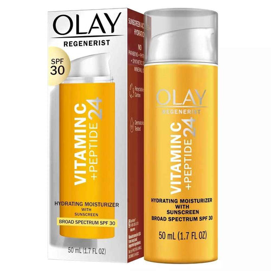 Olay Vitamin C Hydrating moisturizer with sunscreen, SPF 30, 1.7 Oz