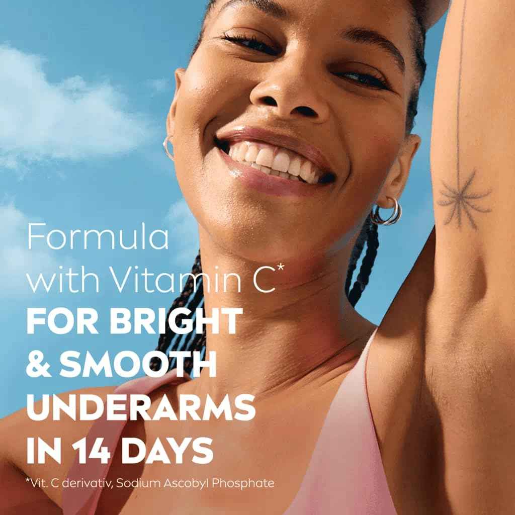 NIVEA Extra Bright 8 Super Food Vitamin C Collagen Booster Underarm Roll-On Deodorant, Alcohol-Free, 72HR Odor Protection, Smooth & Bright Skin, 50ml, 1.69oz, Pack of 3