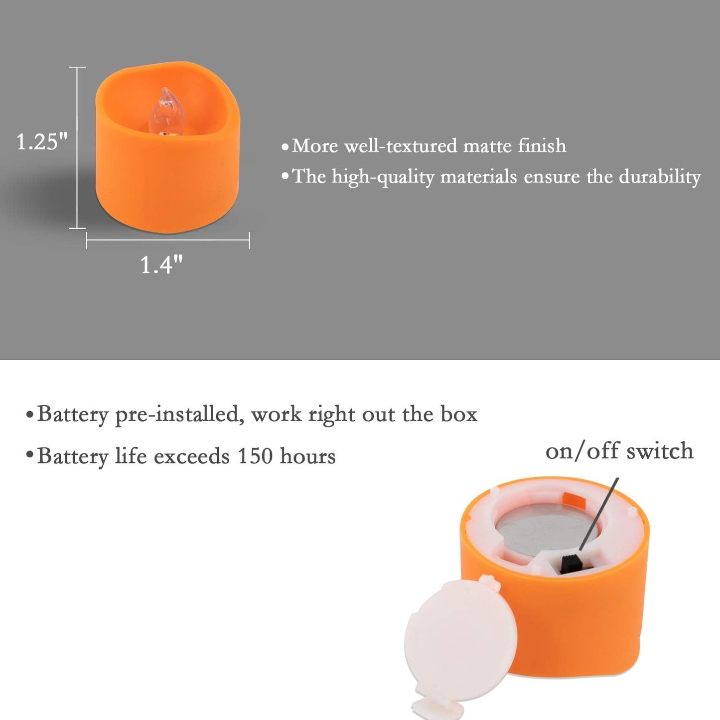 Homemory_Halloween_12_Pack_Orange_Tea_Light_Candles,_Battery_Operated_LED_Tealights,_Small_Pumpkins_Lights,_Flameless,_Electric_Fake_Tea_Candles,_1.4"x1.25"