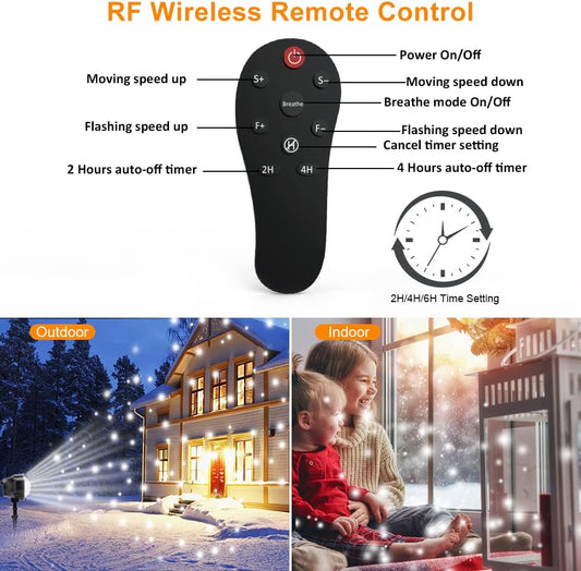 Christmas_Snowfall_Lights_Projector_Outdoor,Indoor_Holiday_Projector_Lights_with_Remote_Control,_Rotating_Snow_Falling_Projector_Lamp_for_Halloween_Xmas_Wedding_Garden_Landscape_Decorative(Snow_Spots)