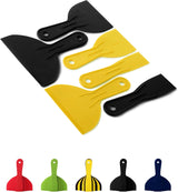 Bates 6 Pack Plastic Putty Knife Set - Paint Scraper, Spackle Tool, Spreader