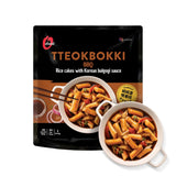 Original Tteokbokki, Gluten-Free Korean Rice Cakes, Authentic Spicy Korean Street Food Snack, Perfect with Cheese and Ramen Noodles, Ready to Eat, No MSG, No Corn Syrup, Pack of 1