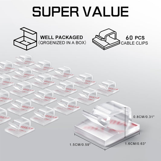 60Pcs_Christmas_Light_Clips,_Hooks_for_Outdoor_String_Lights_Clips,_Adhesive_Cord_Organizer_Hooks,_Sticky_Wire_Holder_for_Hanging_Christmas_Lights,_Wall_Cable,_Fairy_Lights_(Clear,_Small)