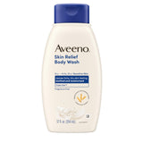 Aveeno Skin Relief Body Wash, Fragrance-Free with Triple Oat complex, Gentle Daily Cleanser for Sensitive Skin Leaves Itchy, Dry Skin Feeling Soothed & Moisturized, Soap-Free