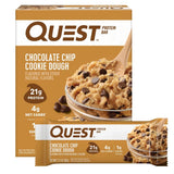 Quest Nutrition Cookies & Cream Protein Bars, 21g Protein, 4g Net Carbs, 1g Sugar, Gluten Free, Keto Friendly, 4 Count