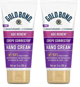 Gold Bond Age Renew Crepe Corrector Hand Cream, Replenishing & Smoothing Formula, 3 oz.