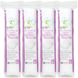 ForPro Pure & Natural Stitched Cotton Rounds for Face 400 Count Makeup Pack Pads Cosmetic